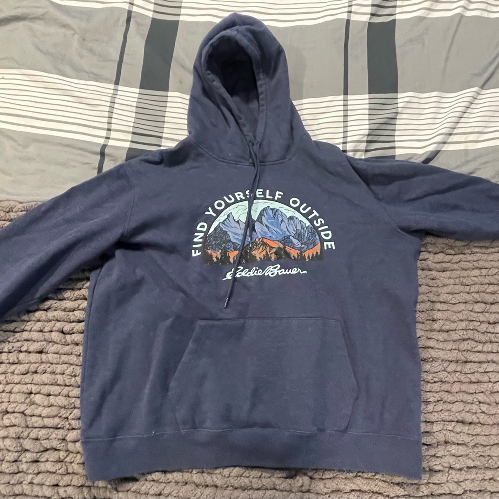 Eddie Bauer Men's Navy Hoodie